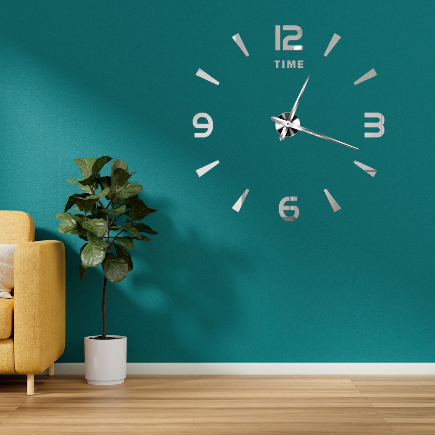 3D Wall Clock - Geometric